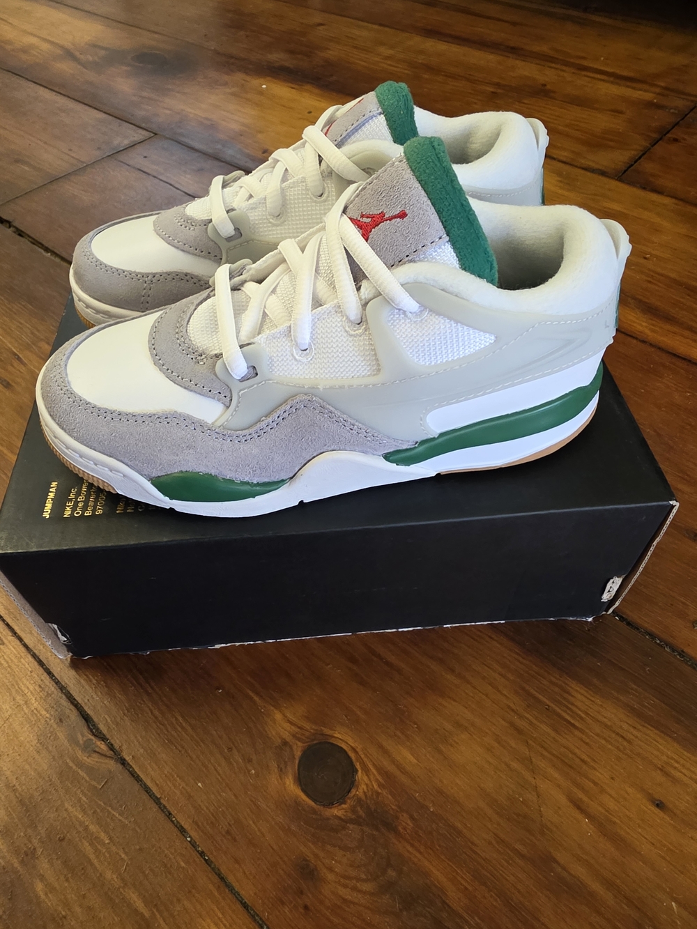 Nike Air Jordan 4 RM TD White Pine Green Neutral Grey 12C Toddler NEW